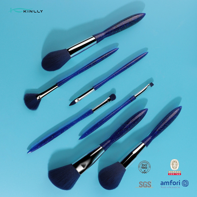 7pcs Make-up Borstels Aangepast Logo Cosmetic Brushes van het luxe de Plastic Handvat