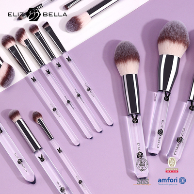 14pcs Plastic Handle Professional Make-up Brush Set Cosmetische borstels OEM