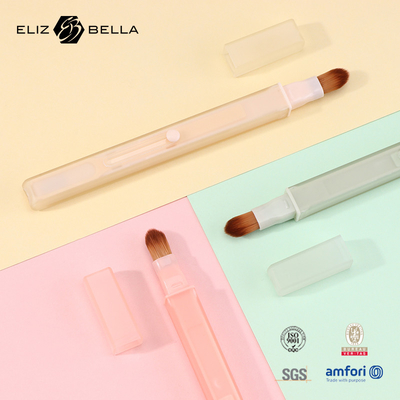 Duo-end terugtrekbaar borstel Plastic Handle Borstels Custom Cosmetische Lipborstels Private Labels Design