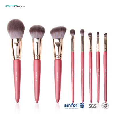 8pcs aluminiummetalen kap Rose Gold Makeup Brush Set