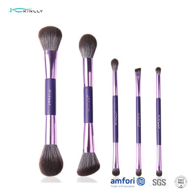 5pcs OEM Double Side Poly Bag Makeup Brush Gift Set