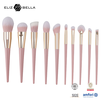 Personalization OEM Design make-up borstels met glanzende aluminium ferrule