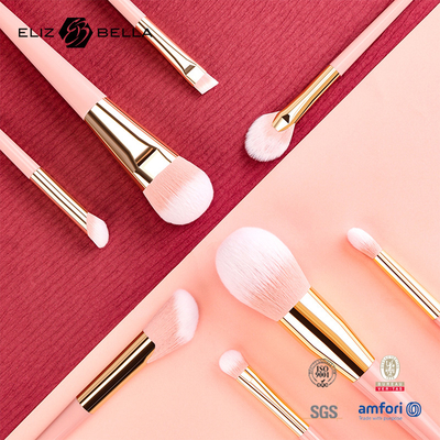 Personalization OEM Design make-up borstels met glanzende aluminium ferrule