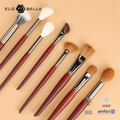 Professionele kwaliteit make-up borstel set met houten handvat, Luxe cosmetische borstels, OEM bestellingen welkom