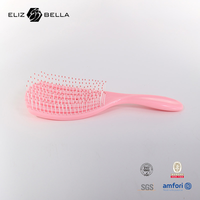 Custom natte en droge gebogen ventilatie spiraal haarborstel kam cirkel massage vierkant paddle detangle haarborstel voor krullend haar