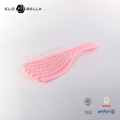 Custom natte en droge gebogen ventilatie spiraal haarborstel kam cirkel massage vierkant paddle detangle haarborstel voor krullend haar
