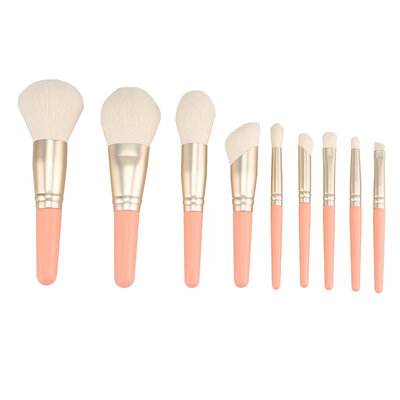 Geit haar make-up borstel set met zak voor professionele eyeshadow toepassing