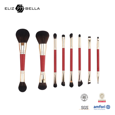 Privé logo branding optie make-up borstel collectie gemaakt van aluminium ferrule materiaal