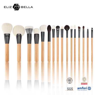 Voltooi je make-up collectie met verschillende make-up borstel stijl cosmetische houten handvat make-up borstel set