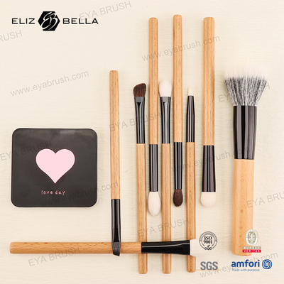 Voltooi je make-up collectie met verschillende make-up borstel stijl cosmetische houten handvat make-up borstel set