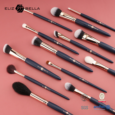 Groothandel 24pcs Houten handvat Make-up Brush Set Je eigen merk Cosmetische borstel Set