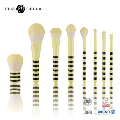 Professionele luxe make-up borstels, make-up kits met synthetisch haar en houten handvat
