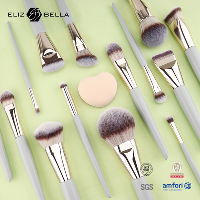 Mini Travel Make-up Brush Set 5PCS Vegan & Cruelty-free cosmetische borstels voor gezicht & ogen
