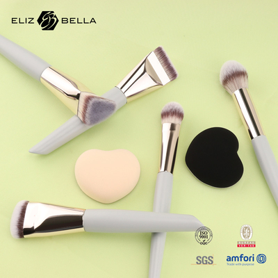 Mini Travel Make-up Brush Set 5PCS Vegan & Cruelty-free cosmetische borstels voor gezicht & ogen