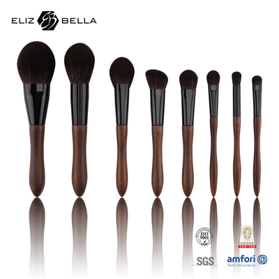 Op maat gemaakte handgreep kleur niet-glijdende coating cosmetische make-up borstel voor moeiteloze make-up applicatie
