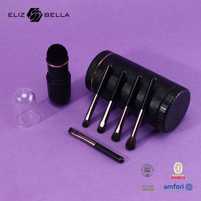 Mini On-the-Go Make-up Brush Kit Compact Set voor koffer of tas