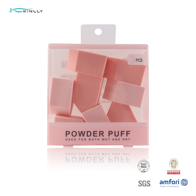 6 PCs-het Geval van Kit Beauty Blender Set Clear van de Make-upspons Onberispelijk voor Room