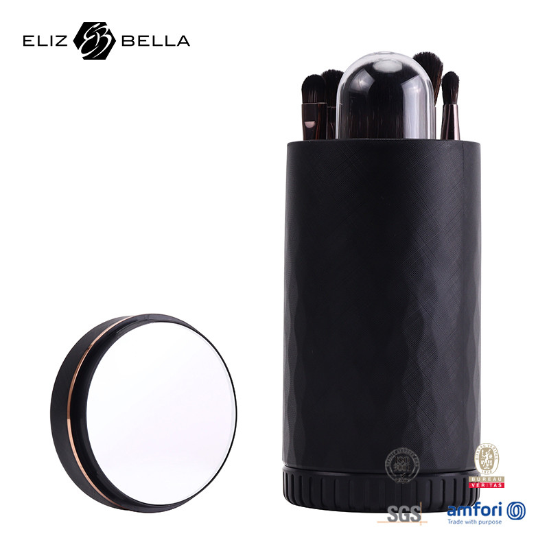 Mini On-the-Go Make-up Brush Kit Compact Set voor koffer of tas