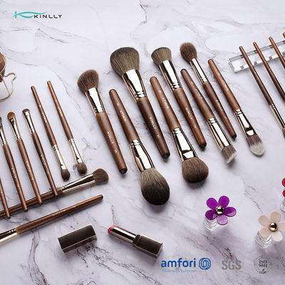 22pcs de houten Reeks van de de Make-upborstel van het Handvat Privé Etiket